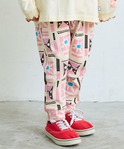 総柄サルエルロングパンツ