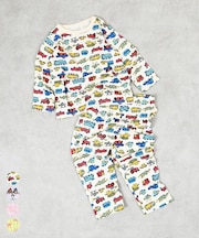 総柄長袖パジャマ