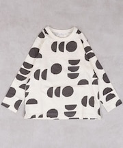 総柄長袖Tシャツ