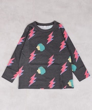 総柄長袖Tシャツ