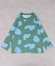 総柄長袖Tシャツ