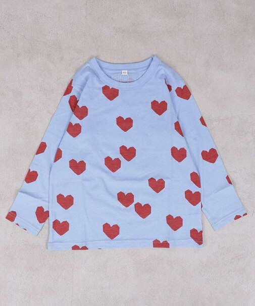 総柄長袖Tシャツ