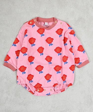 総柄長袖ボディシャツ