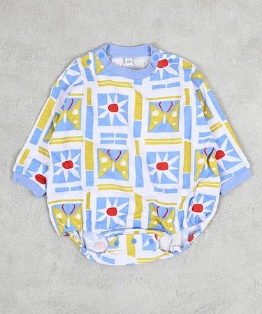 総柄長袖ボディシャツ