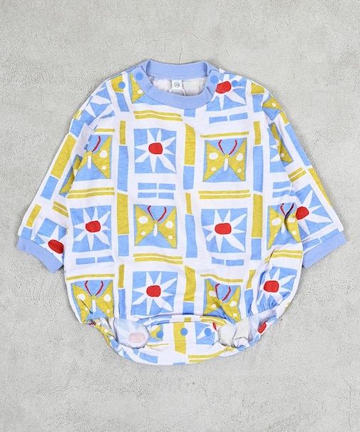 総柄長袖ボディシャツ