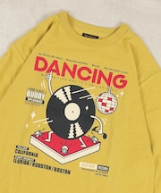 袖リブプリントロンT