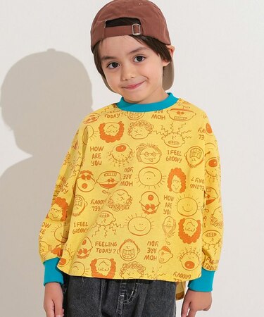 総柄ラウンドロンT