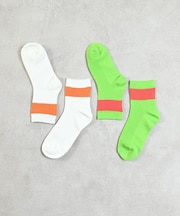 ワイドラインアンクルソックス2PSET