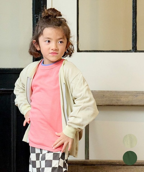 ミニ裏毛ミリタリーカーディガン