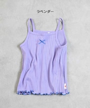 無地リブキャミソール