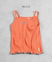 無地リブキャミソール