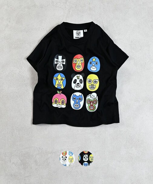 子煩悩レスラープリントTee