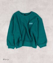 裏毛ワンポイントトレーナー