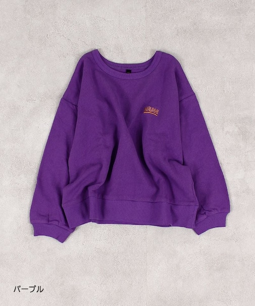 裏毛ワンポイントトレーナー