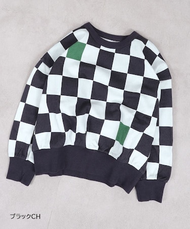 総柄スウェット