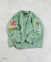 スリーブプリントスウェット