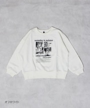 ビッグシルエットフォトプリントトレ－ナ－