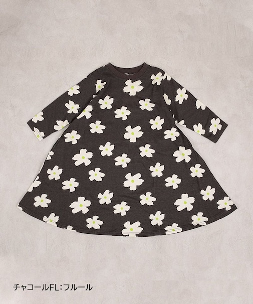 キャンディーペーパー長袖ワンピース