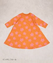 キャンディーペーパー長袖ワンピース