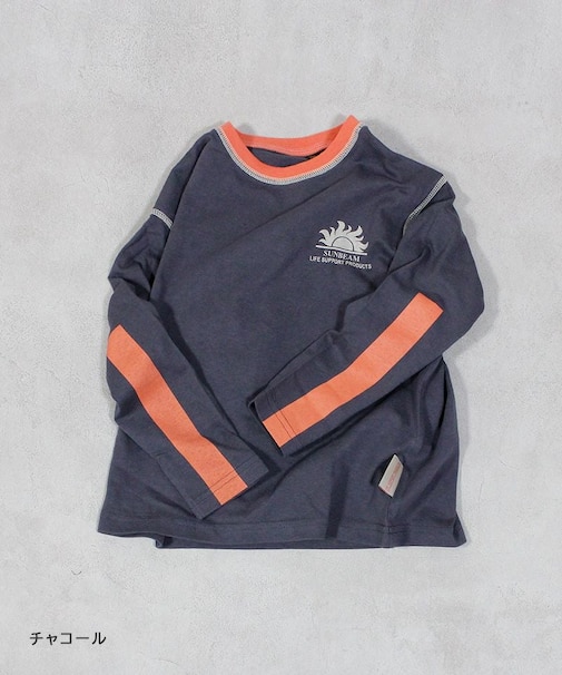 防汚加工ワンポイントラインスリ－ブロンT