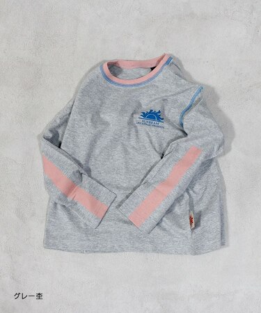 防汚加工ワンポイントラインスリ－ブロンT