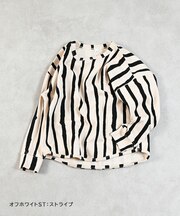 総柄スパンフライスカットソー