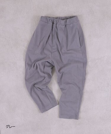 のびっとぬくっと無地ロングパンツ