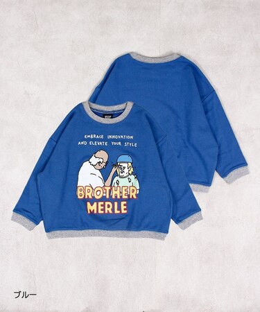 BROTHER MERLE プリントトレーナー