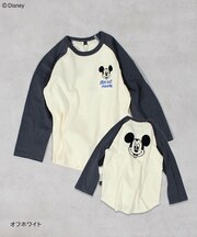ミッキーマウスラグランロンT