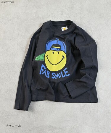 SMILEY FACE プリントロンTee