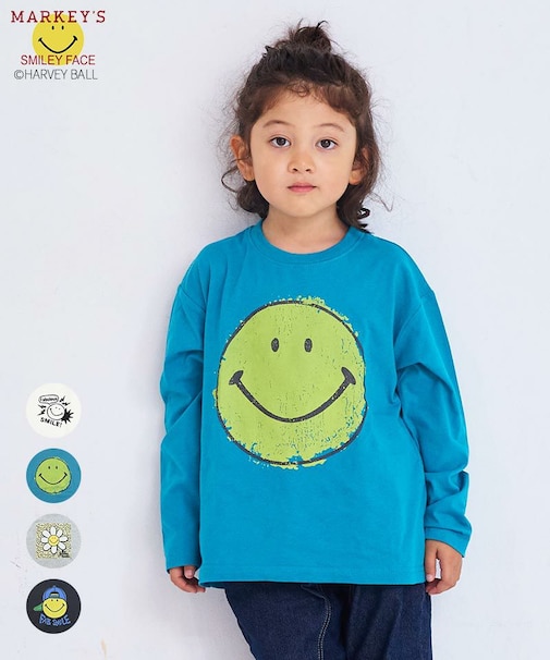 SMILEY FACE プリントロンTee