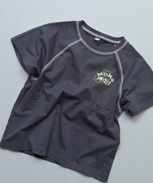ステッチバイカラー半袖Tシャツ