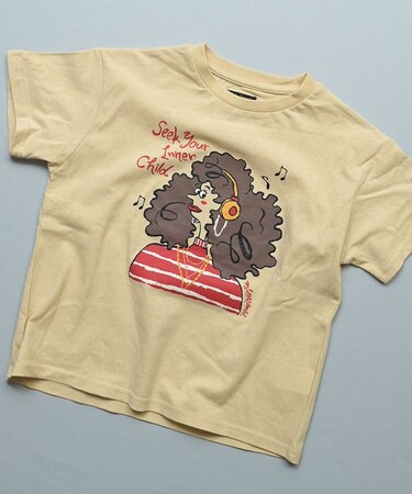 プリント半袖Tシャツ