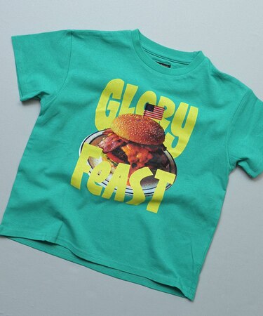 プリント半袖Tシャツ