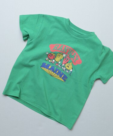 S / Sプリント半袖Tシャツ