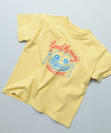S / Sプリント半袖Tシャツ