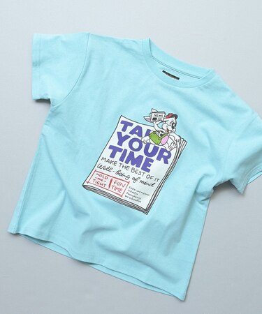 S / Sプリント半袖Tシャツ