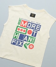 前後プリントフレンチスリーブTシャツ