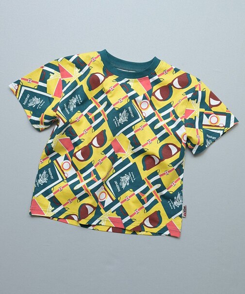 総柄半袖Tシャツ