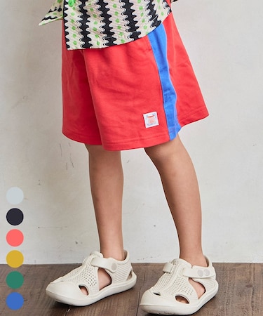 サイドラインカットショートパンツ