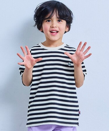 【COTTON from U.S.A】マイニチワッペンボーダーTシャツ