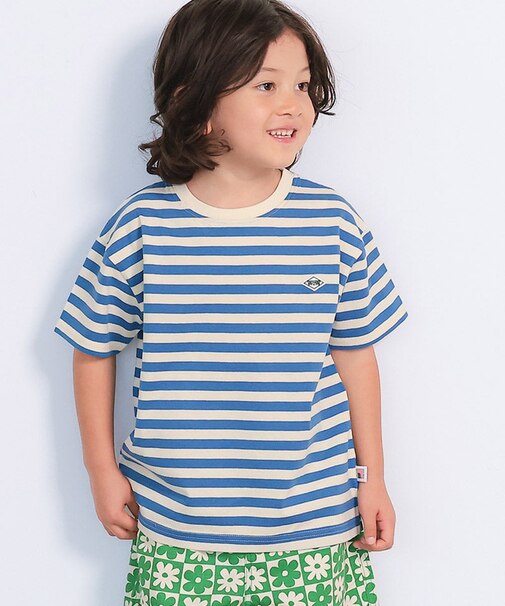 【COTTON from U.S.A】マイニチワッペンボーダーTシャツ