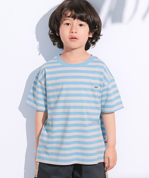 【COTTON from U.S.A】マイニチワッペンボーダーTシャツ