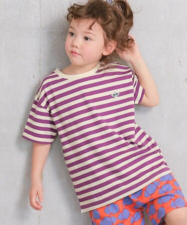 【COTTON from U.S.A】マイニチワッペンボーダーTシャツ