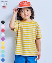 【COTTON from U.S.A】マイニチワッペンボーダーTシャツ