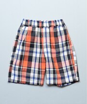 先染めチェックショートパンツ