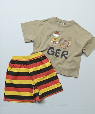 ぱぱっとワールドセットアップ(Tシャツ+ハーフパンツ)