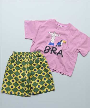 ぱぱっとワールドセットアップ(Tシャツ+ハーフパンツ)