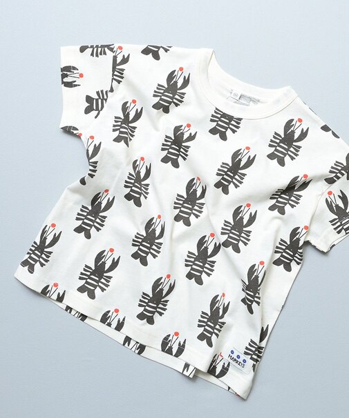 総柄ワイド半袖Tシャツ