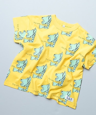 総柄ワイド半袖Tシャツ